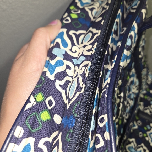 Vera Bradley Ink Blue Pattern Tote Bag - Picture 13 of 16